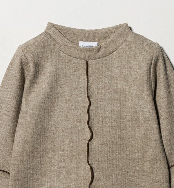 UNITED ARROWS green label relaxing「配色メロー起毛 テレコトップス / キッズ  100cm-160cm」|Tシャツ・カットソー|