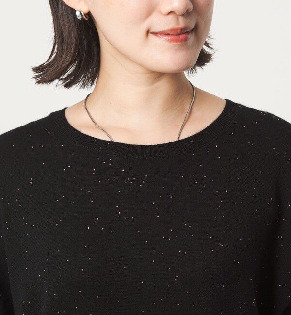 UNITED ARROWS green label relaxing「スパンコール プルオーバー ニット」|ニット・セーター|