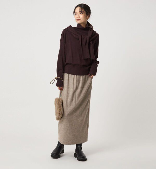 UNITED ARROWS green label relaxing「［size SHORTあり］ライト サキソニー タイト スカート ウォッシャブル」|タイト|