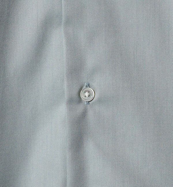 UNITED ARROWS green label relaxing「エブリット Cブラッシュド ヘリンボーン スナップ ボタンダウン シャツ -イージーアイロン・抗菌-」|シャツ・ブラウス|