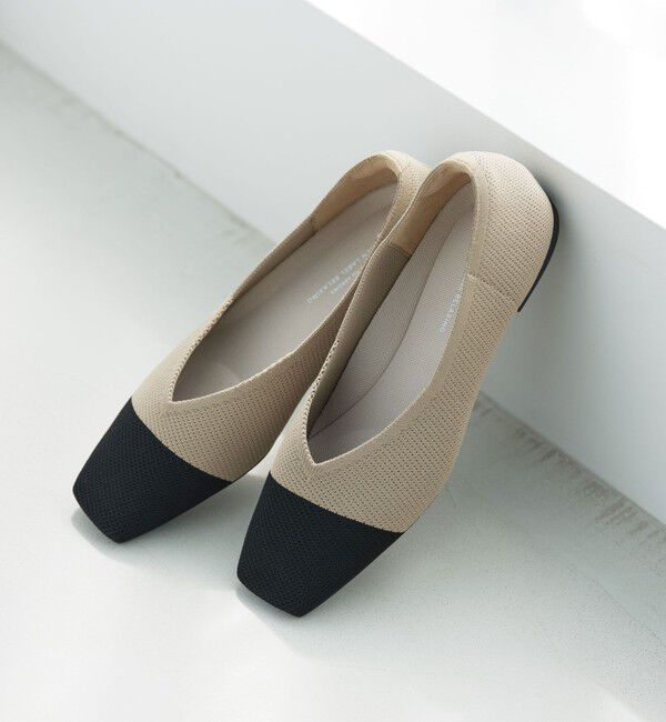 UNITED ARROWS green label relaxing「ウェルネス ニット スクエアVカット シューズ 撥水 ウォッシャブル」|バレエシューズ|その他1