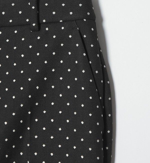 UNITED ARROWS green label relaxing「キチントボトムス ドット ジャガード ALLFIT テーパード パンツ ウォッシャブル ストレッチ」|スラックス|