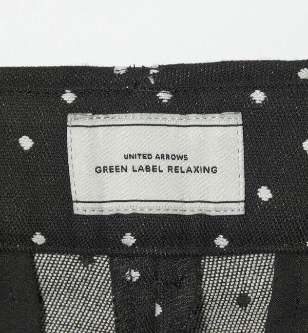 UNITED ARROWS green label relaxing「キチントボトムス ドット ジャガード ALLFIT テーパード パンツ ウォッシャブル ストレッチ」|スラックス|
