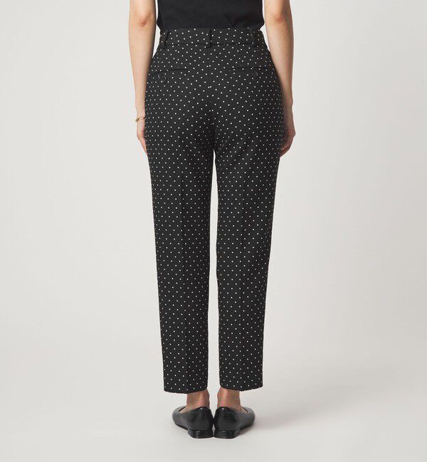 UNITED ARROWS green label relaxing「キチントボトムス ドット ジャガード ALLFIT テーパード パンツ ウォッシャブル ストレッチ」|スラックス|