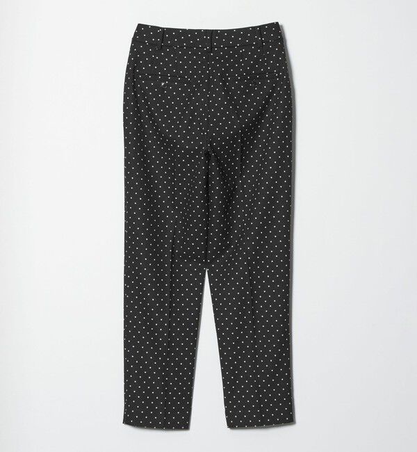 UNITED ARROWS green label relaxing「キチントボトムス ドット ジャガード ALLFIT テーパード パンツ ウォッシャブル ストレッチ」|スラックス|