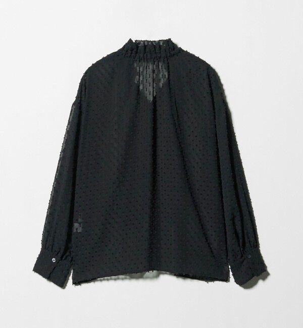 UNITED ARROWS green label relaxing「プチ リボンモチーフ ジャガード ブラウス」|シャツ・ブラウス|