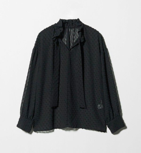 UNITED ARROWS green label relaxing「プチ リボンモチーフ ジャガード ブラウス」|シャツ・ブラウス|