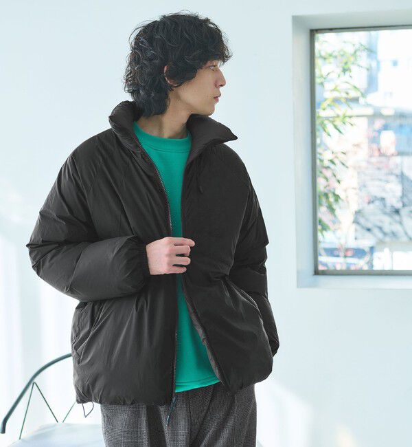 UNITED ARROWS green label relaxing「【別注】＜Marmot＞GLR リバーシブル ダウンジャケット」|ダウン|BLACK