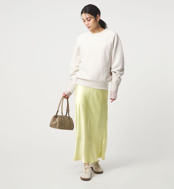 UNITED ARROWS green label relaxing「サテン ナロー スカート」|フレア|