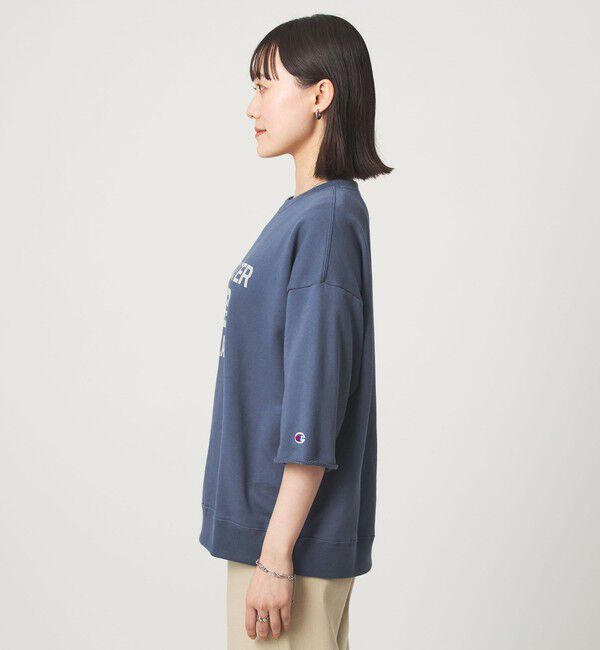 UNITED ARROWS green label relaxing「【別注】＜Champion＞6分袖 プリント スウェット プルオーバー」|Tシャツ・カットソー|