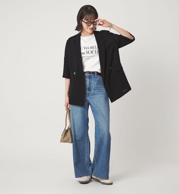 UNITED ARROWS green label relaxing「【結論シリーズ】シアーエアミドルスリーブジャケット［size SHORTあり］」|テーラードジャケット|