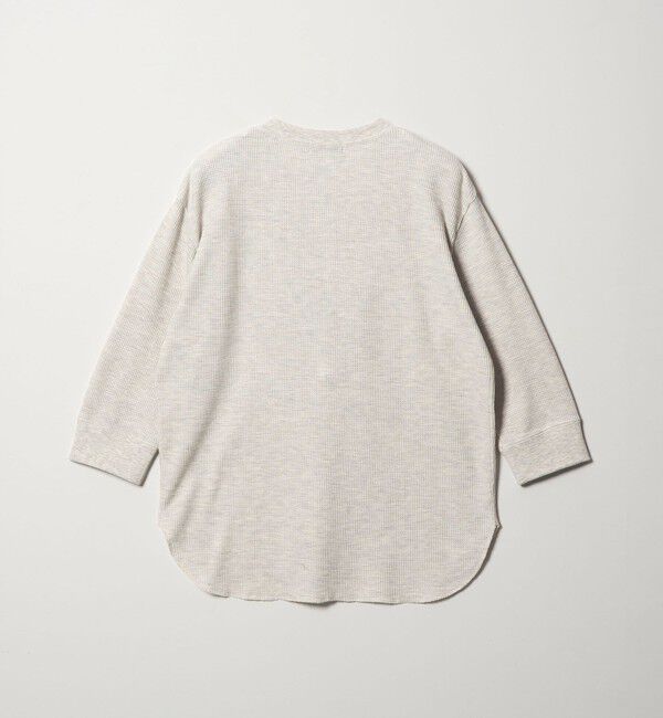 UNITED ARROWS green label relaxing「【WEB限定】＜at ease＞ワッフル ヘンリーネック 5分袖 カットソー」|Tシャツ・カットソー|