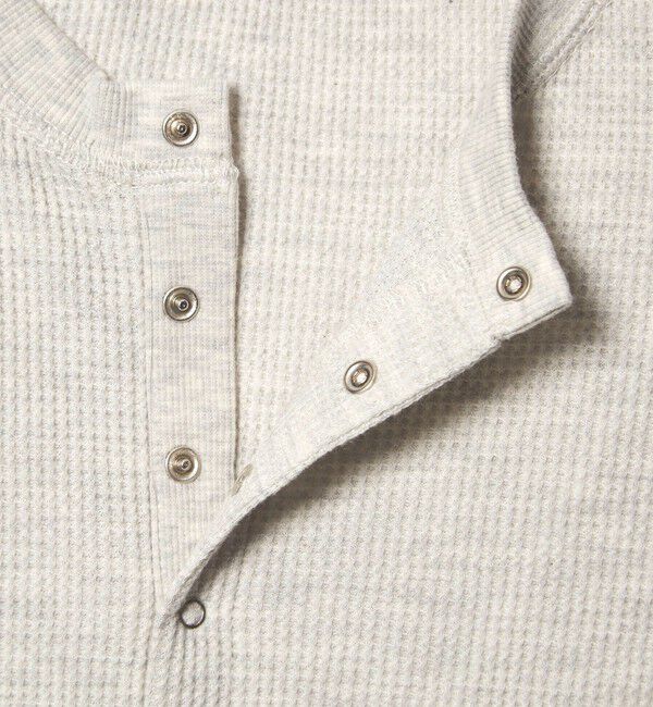 UNITED ARROWS green label relaxing「【WEB限定】＜at ease＞ワッフル ヘンリーネック 5分袖 カットソー」|Tシャツ・カットソー|