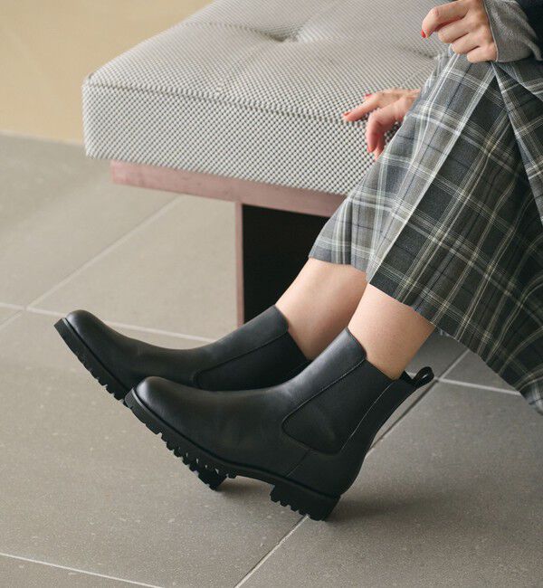 BEAUTY&YOUTH UNITED ARROWS「レザー サイドゴアブーツ」|ショートブーツ|