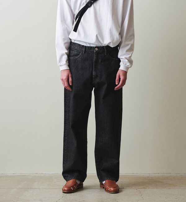 STEVEN ALAN「＜Steven Alan＞ 13.5oz デニム 5ポケット バギー テーパード パンツ」|デニム|