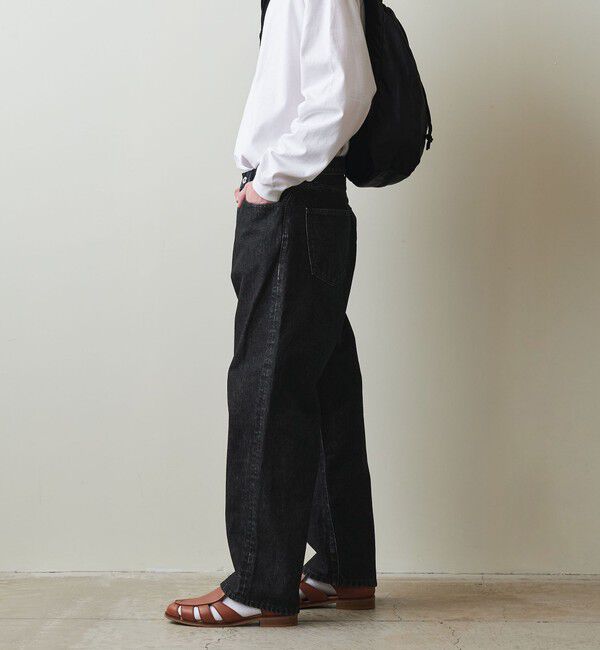 STEVEN ALAN「＜Steven Alan＞ 13.5oz デニム 5ポケット バギー テーパード パンツ」|デニム|