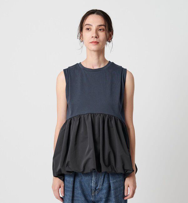 BEAUTY&YOUTH UNITED ARROWS「【WEB限定】ペプラムバルーン ノースリーブプルオーバー -ウォッシャブル-」|Tシャツ・カットソー|