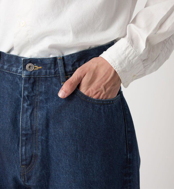STEVEN ALAN「＜Steven Alan＞ 13.5oz デニム 5ポケット バギー テーパード パンツ」|デニム|