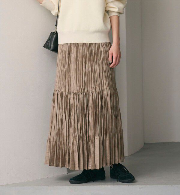 BEAUTY&YOUTH UNITED ARROWS「ポリエステル チンツプリーツ スカート」|スカート|