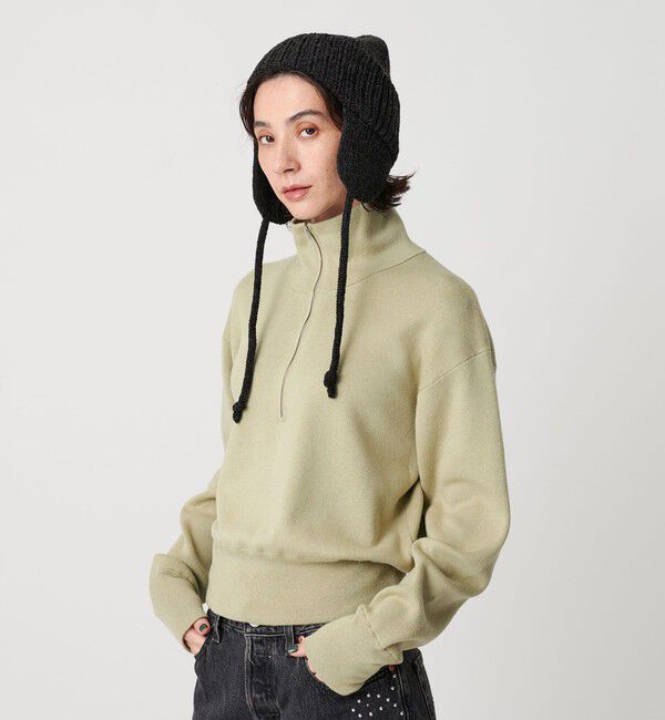BEAUTY&YOUTH UNITED ARROWS「コットンカシミヤ ハーフジッププルオーバー ウォッシャブル」|ニット・セーター|