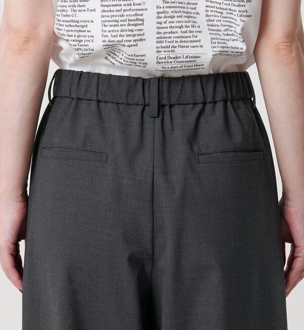 BEAUTY&YOUTH UNITED ARROWS「毛ポリエステルブレンド ワイドタックパンツ」|その他|