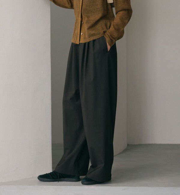 BEAUTY&YOUTH UNITED ARROWS「毛ポリエステルブレンド ワイドタックパンツ」|その他|