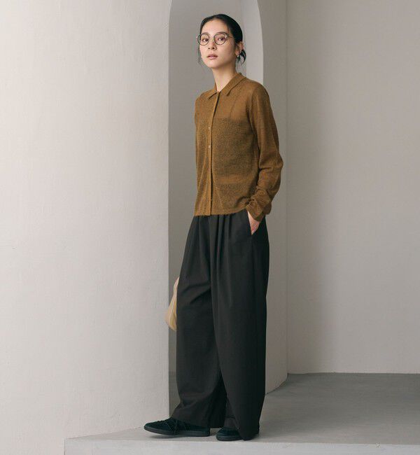 BEAUTY&YOUTH UNITED ARROWS「毛ポリエステルブレンド ワイドタックパンツ」|その他|