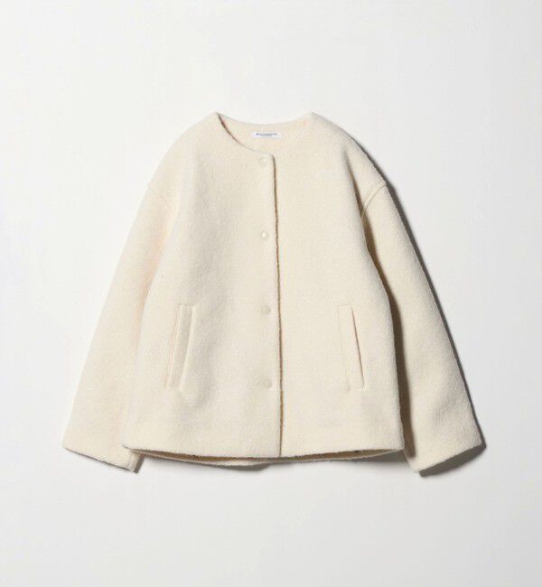 BEAUTY&YOUTH UNITED ARROWS「ブークレ ノーカラーブルゾン」|ブルゾン・スタジャン|