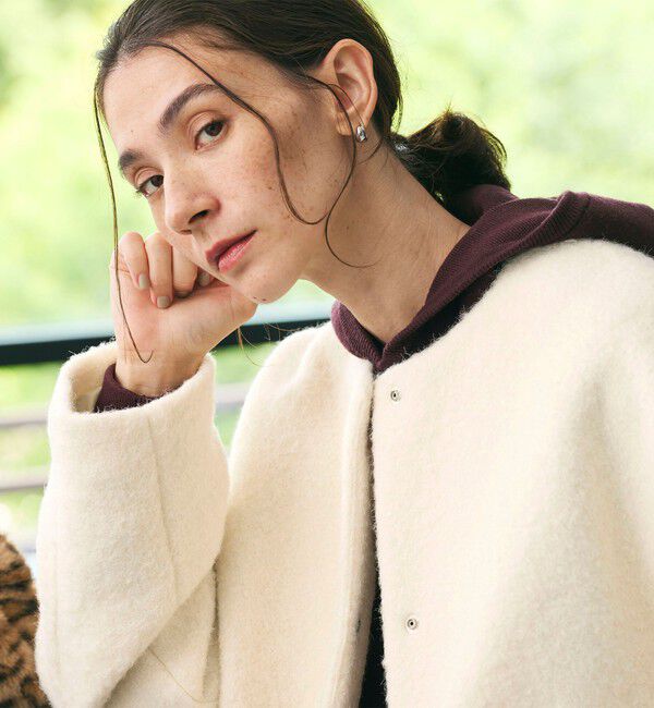 BEAUTY&YOUTH UNITED ARROWS「ブークレ ノーカラーブルゾン」|ブルゾン・スタジャン|