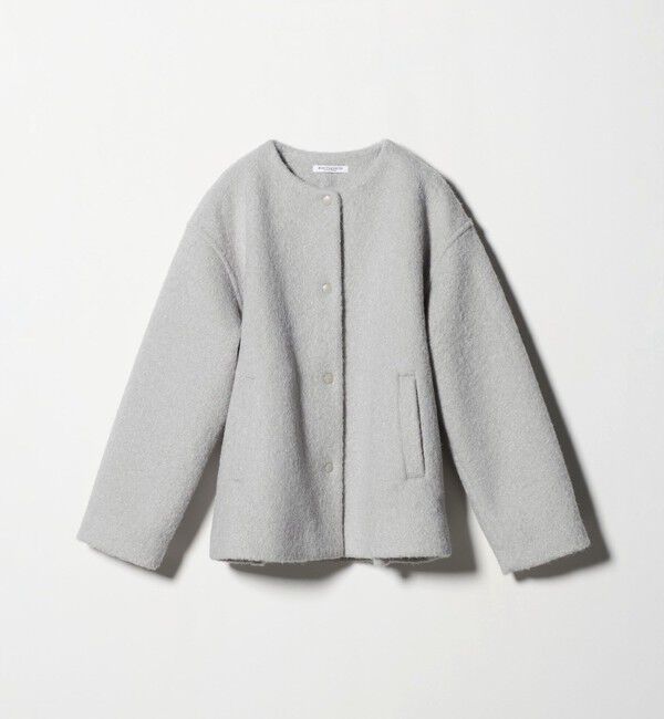 BEAUTY&YOUTH UNITED ARROWS「ブークレ ノーカラーブルゾン」|ブルゾン・スタジャン|