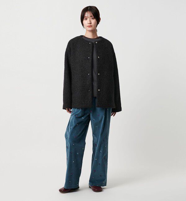 BEAUTY&YOUTH UNITED ARROWS「ブークレ ノーカラーブルゾン」|ブルゾン・スタジャン|