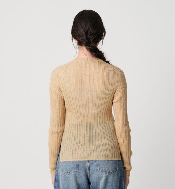 BEAUTY&YOUTH UNITED ARROWS「アルパカブレンド ランダムリブ ヘンリーネックプルオーバー」|ニット・セーター|