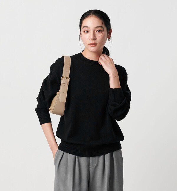 BEAUTY&YOUTH UNITED ARROWS「ウールカシミヤ天竺 クルーネック ニットプルオーバー ウォッシャブル」|ニット・セーター|