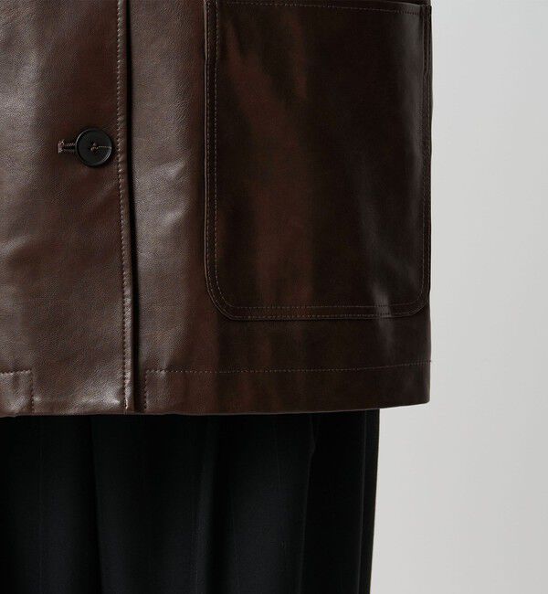 BEAUTY&YOUTH UNITED ARROWS「レザーライク カバーオール ジャケット」|その他|