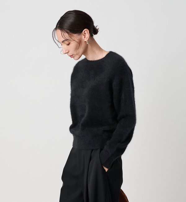 BEAUTY&YOUTH UNITED ARROWS「フォックスカシミヤブレンド クルーネックニットプルオーバー」|ニット・セーター|