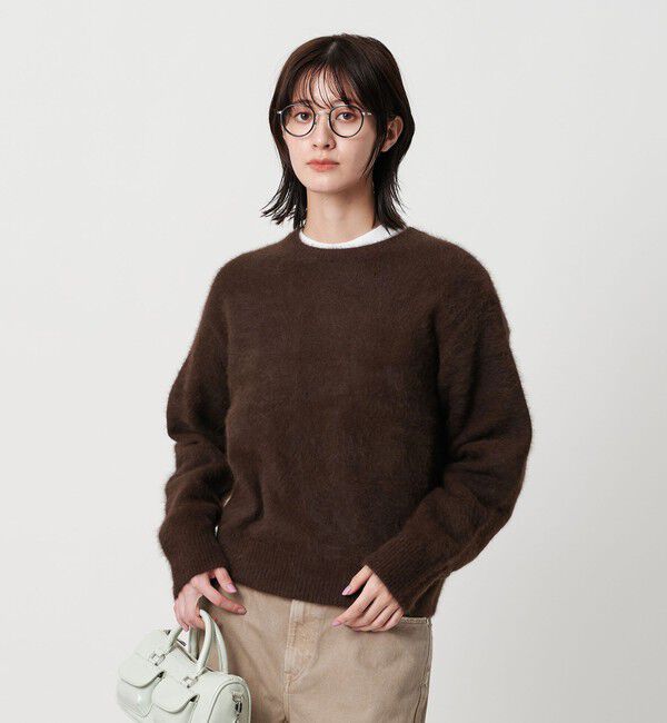 BEAUTY&YOUTH UNITED ARROWS「フォックスカシミヤブレンド クルーネックニットプルオーバー」|ニット・セーター|