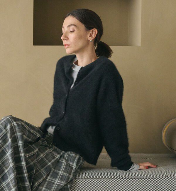 BEAUTY&YOUTH UNITED ARROWS「フォックスカシミヤブレンド クルーネックカーディガン」|カーディガン|