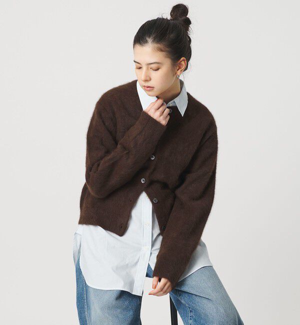 BEAUTY&YOUTH UNITED ARROWS「フォックスカシミヤブレンド クルーネックカーディガン」|カーディガン|