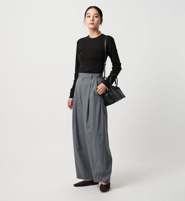 BEAUTY&YOUTH UNITED ARROWS「リブライン ニットプルオーバー ウォッシャブル」|ニット・セーター|