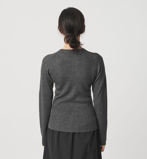 BEAUTY&YOUTH UNITED ARROWS「リブライン ニットプルオーバー ウォッシャブル」|ニット・セーター|