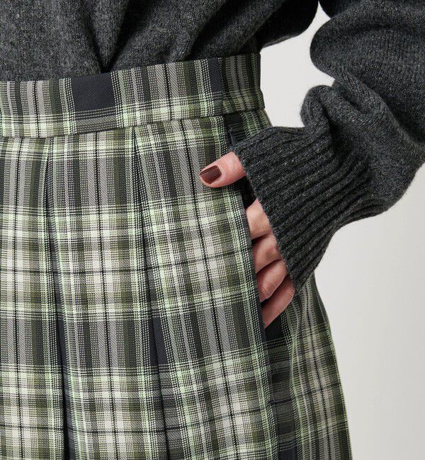 BEAUTY&YOUTH UNITED ARROWS「チェック プリーツロングスカート」|スカート|