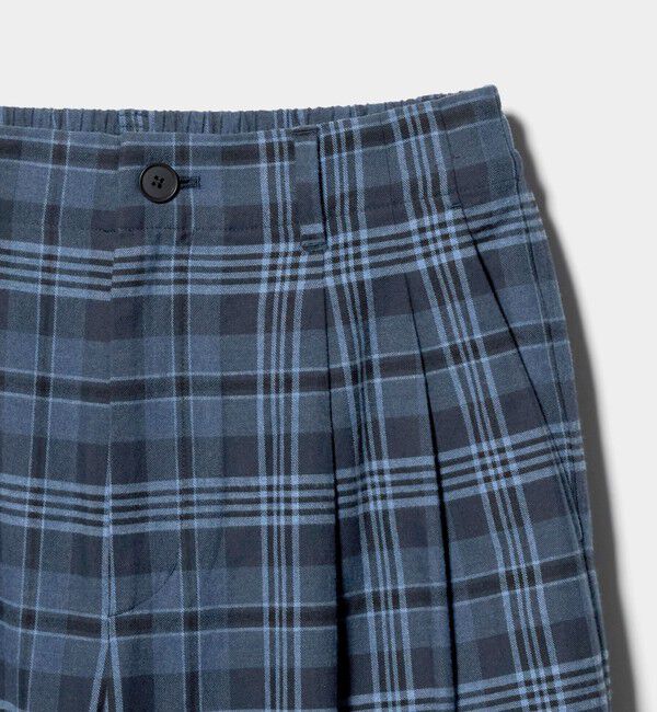 BEAUTY&YOUTH UNITED ARROWS「コットンフランネルチェック バックゴムワイドパンツ」|その他|
