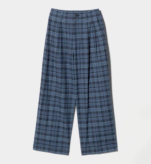 BEAUTY&YOUTH UNITED ARROWS「コットンフランネルチェック バックゴムワイドパンツ」|その他|