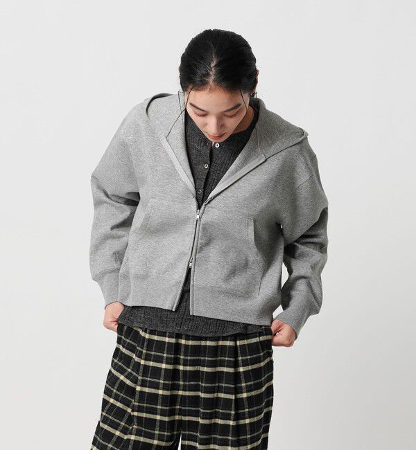 BEAUTY&YOUTH UNITED ARROWS「【WEB限定 Wardrobe DAILY MINIMAL】ダンボールスウェット ダブルジップパーカー」|パーカー|