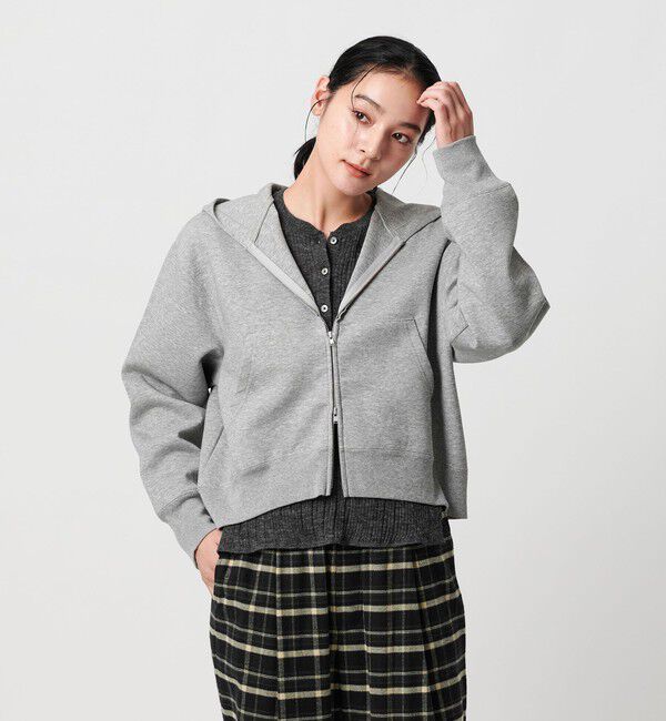 BEAUTY&YOUTH UNITED ARROWS「【WEB限定 Wardrobe DAILY MINIMAL】ダンボールスウェット ダブルジップパーカー」|パーカー|