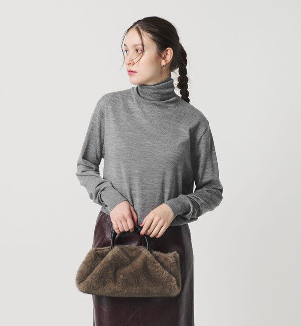 BEAUTY&YOUTH UNITED ARROWS「ウールポリエステル ハイゲージタートルネックニット ウォッシャブル」|ニット・セーター|MD.GRAY