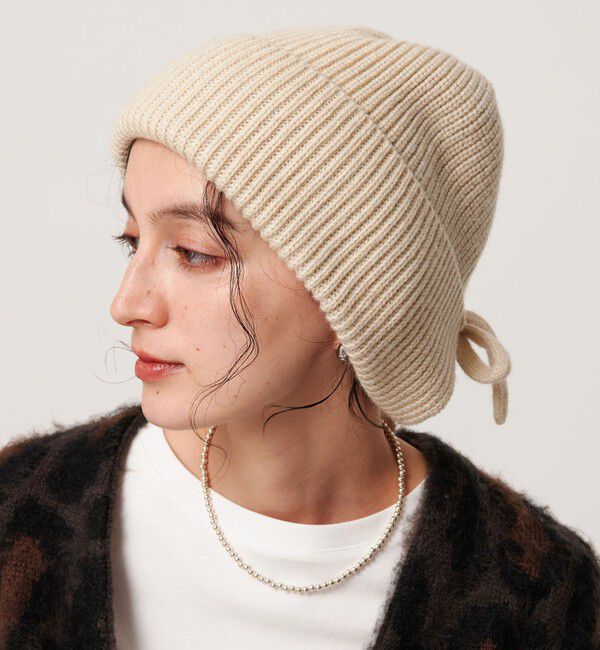 BEAUTY&YOUTH UNITED ARROWS「バックリボン ニットキャップ」|ニット帽|