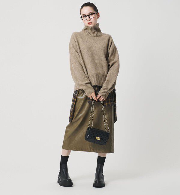 BEAUTY&YOUTH UNITED ARROWS「＜CORSO ROMA 9＞レザー リブ サイドゴアブーツ」|ショートブーツ|