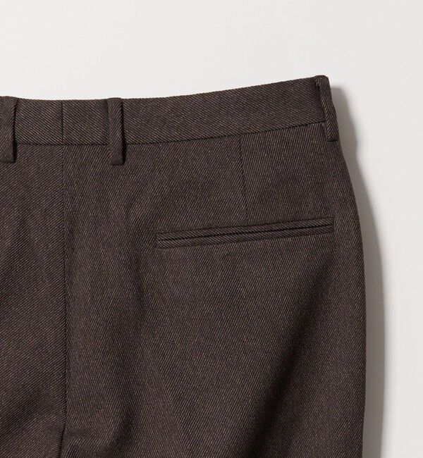 BEAUTY&YOUTH UNITED ARROWS「【WEB限定 WARDROBE SMART】ウールライク ノープリーツ パンツ」|チノ|