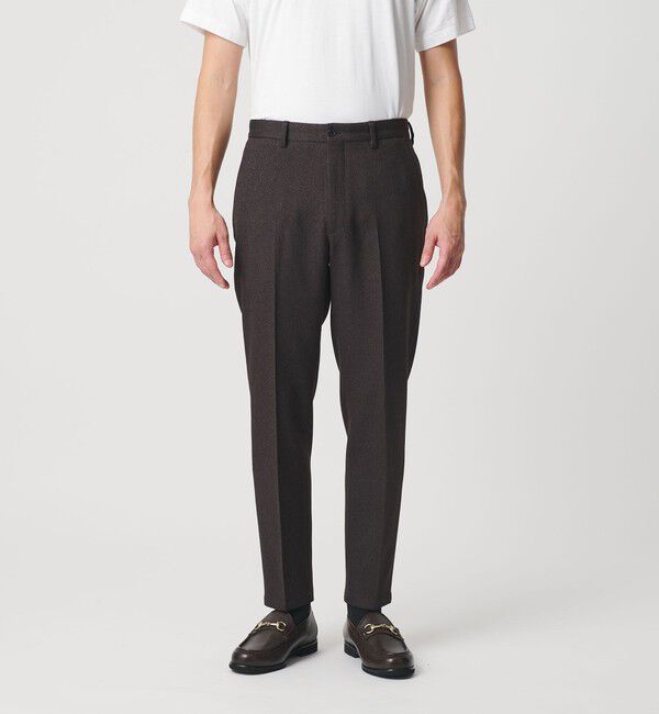 BEAUTY&YOUTH UNITED ARROWS「【WEB限定 WARDROBE SMART】ウールライク ノープリーツ パンツ」|チノ|